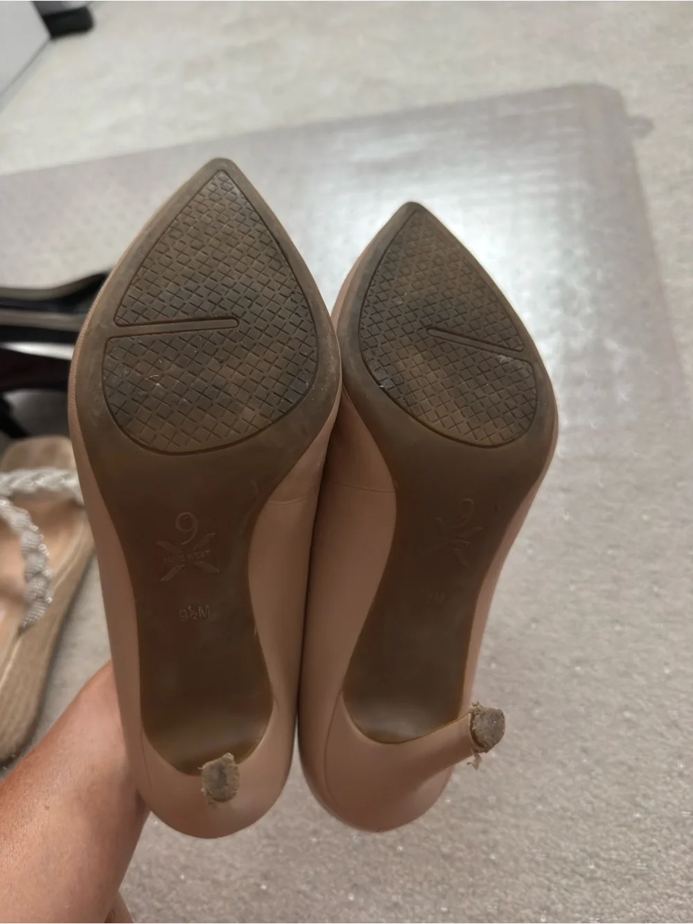 Nine West Women's Pointed Toe Pumps in Nude Brown